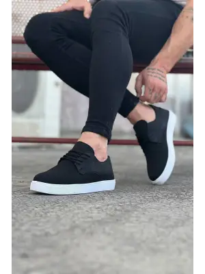 Modern Siyah Triko Erkek Ayakkabı