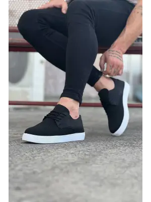 Omarı Siyah Triko Erkek Casual Ayakkabı