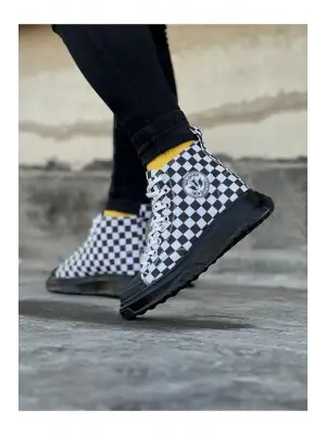 Omarı Şık Damalı Erkek Yarım Bilek Ayakkabı