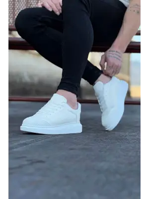 Omarı Beyaz Triko Casual Erkek Ayakkabı