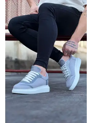 Omarı Gri Triko Erkek Casual Ayakkabı
