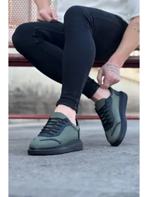 Omarı Haki Triko Erkek Casual Ayakkabı