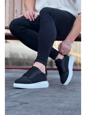 Omarı Siyah Triko Erkek Casual Ayakkabı