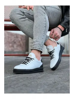 Benorra WG021 Beyaz Kömür Erkek Casual Ayakkabı