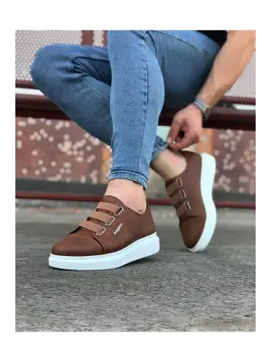 Omarı Kalın Tabanlı Taba Renkli Erkek Casual Ayakkabı