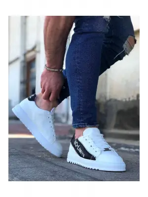 Omarı Sınırsız Stil: Beyaz Siyah Erkek Casual Ayakkabı