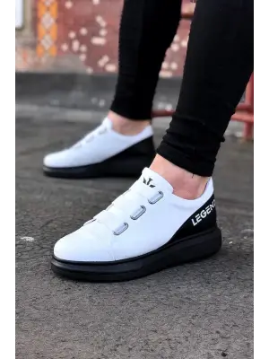 Omarı Kalın Tabanlı Legend Beyaz Erkek Casual Ayakkabı
