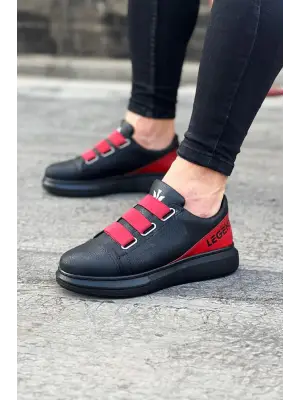 Kırmızı Kalın Taban Casual Erkek Ayakkabı