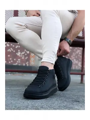 Modern Bağcıklı Sneakers Yarım Bilek Bot