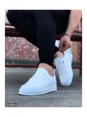 Omarı Beyaz Erkek Casual Ayakkabı - Şık ve Rahat Tasarımlar!