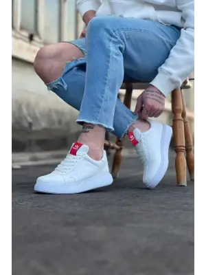 Omarı Beyaz Erkek Casual Ayakkabı