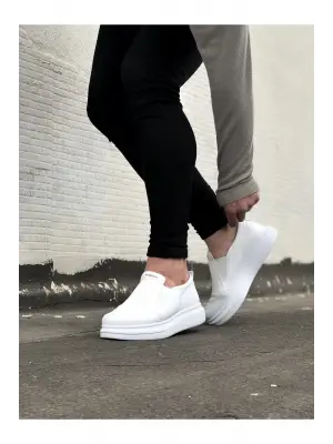 Modern Beyaz Düz Erkek Ayakkabı