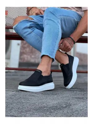 Omarı Siyah Düz Casual Erkek Ayakkabı - Stil ve Konfor Buluşması