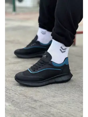 Omarı Kömür Mavi Erkek Spor Ayakkabı