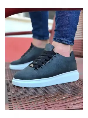 Omarı Gri Düz Erkek Casual Ayakkabı