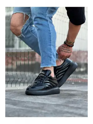 Omarı Kömür Rugan Erkek Casual Ayakkabı