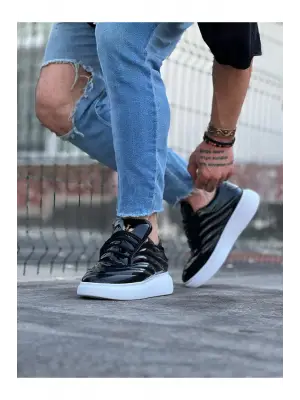 Omarı Siyah Rugan Erkek Casual Ayakkabı: Şıklığınızı Tamamlayın