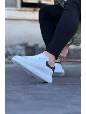 Omarı Modaya Yön Veren Siyah Beyaz Erkek Casual Ayakkabı