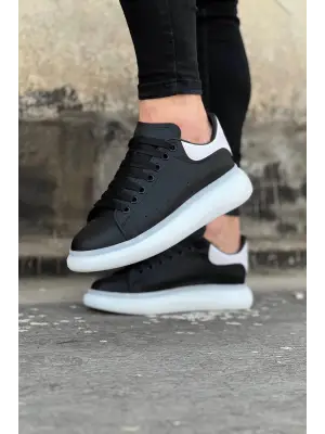 Omarı Siyah Beyaz Erkek Casual Ayakkabı