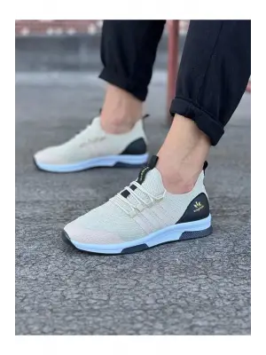 Omarı WG103 Bej Triko Erkek Spor Ayakkabı