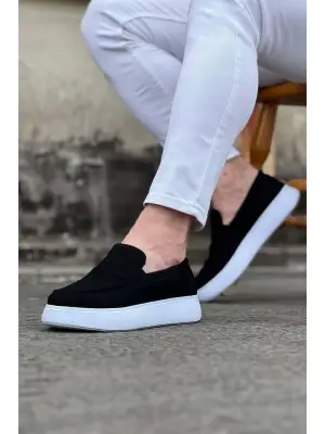 Omarı Siyah Süet Erkek Casual Ayakkabı