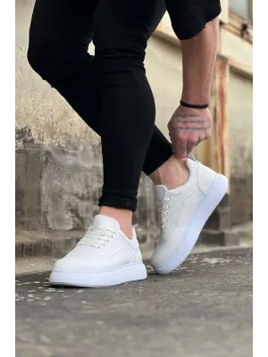 Omarı Beyaz Ortopedik Tabanlı Erkek Casual Ayakkabı