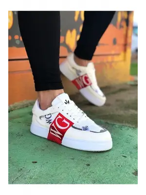 Benorra WG202 Beyaz Kırmızı Erkek Günlük Ayakkabı