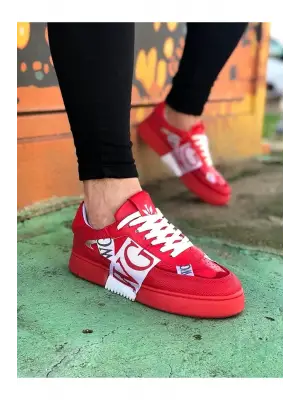 Omarı Kırmızı Erkek Günlük Ayakkabı