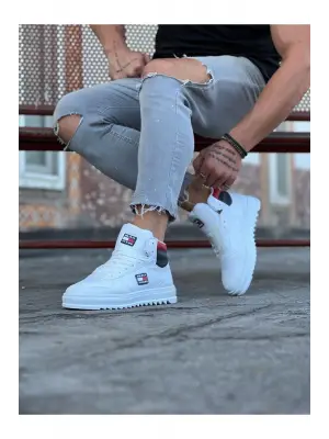 Omarı WG220 Beyaz Erkek Yarım Bilek Bot