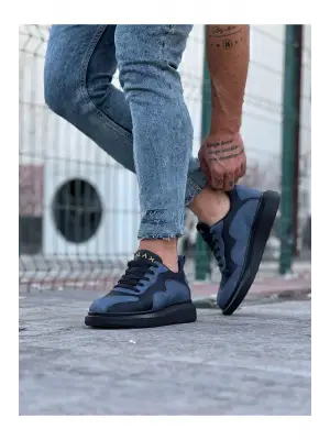 Omarı Mavi Erkek Casual Ayakkabı