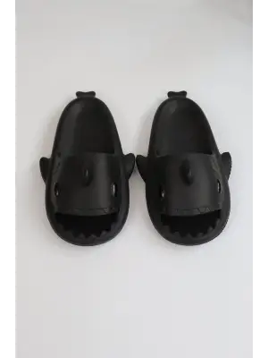 Siyah Unisex Tam Ortopedik Terlik Kadın Giyim