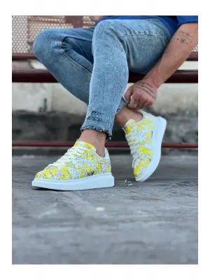 Omarı Sarı Renkli Casual Erkek Ayakkabı
