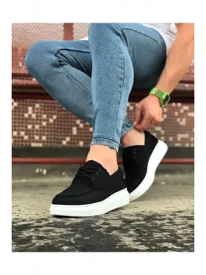 Omarı Şıklığıyla Öne Çıkan Siyah Erkek Günlük Ayakkabı