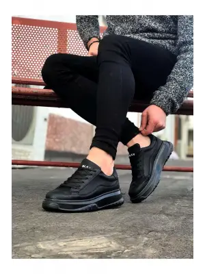 Omarı Şık ve Dayanıklı Erkek Kömür Ayakkabı