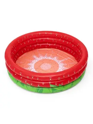 Omarı Çocuklar İçin Eğlenceli Çilek Desenli Havuz - 122x25 Cm