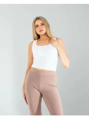 Minimal Kare Yaka Bluz