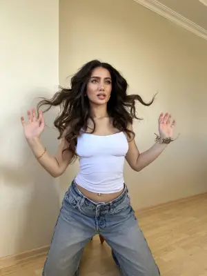 Modern Poliamid İp Askı Bluz