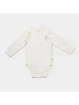 Bibaby Biorganic Koala Jungle Uzun Kol Bebek Body 56973 Gri