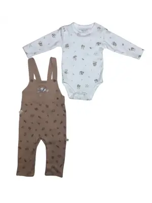 Omarı Organik Pamuklu Mocha Salopet