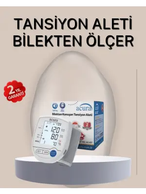 Bilekten Ölçer Tansiyon Aleti Şarjlı-pilli Hafızalı Pratik Kullanım