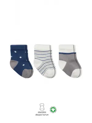 Omarı Modern ve Rahat Erkek Soket Çorap Seti - İndigo