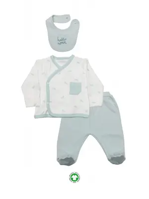 Bistyle 3Lü Zıbın Takım Hello World 13105 Mint