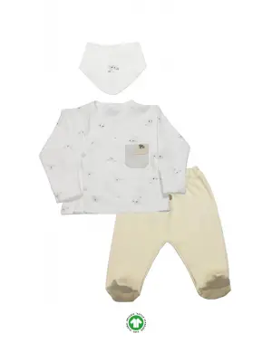 Bistyle 3Lü Zıbın Takım Lıttle Koala 13109 Gri