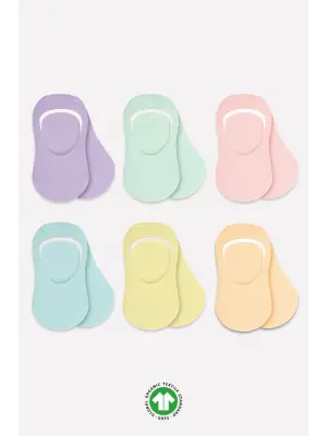 Bistyle 6lı Mix Babet Çorap 30101 Lila