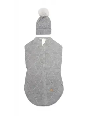 Bistyle Baby İn Swadding Triko Kundak 75108 Gri