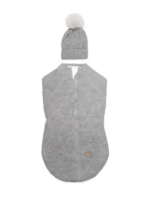 Bistyle Baby İn Swadding Triko Kundak 75108 Gri