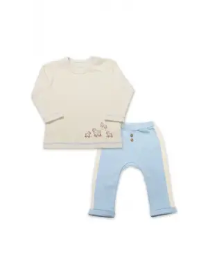 Bistyle Curly Lamb 2li Bebe Takım 14107 Bej-ekru