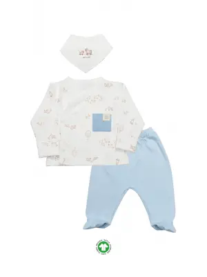 Bistyle Curly Lamb 3lü Zıbın Takımı 13107 Bej Ekru