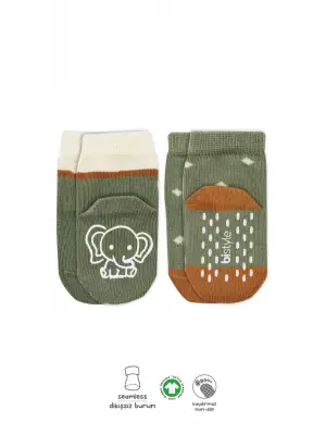 Omarı Hayvan Figürlü Kaymaz Kız Çorap Seti