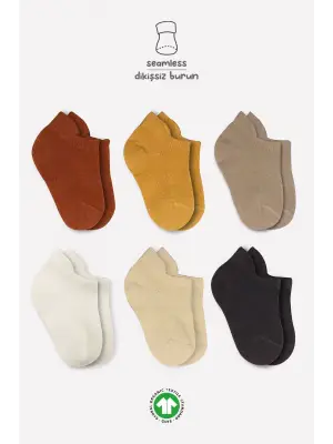 Omarı Yumuşak ve Rahat Sneakers Çorap Seti